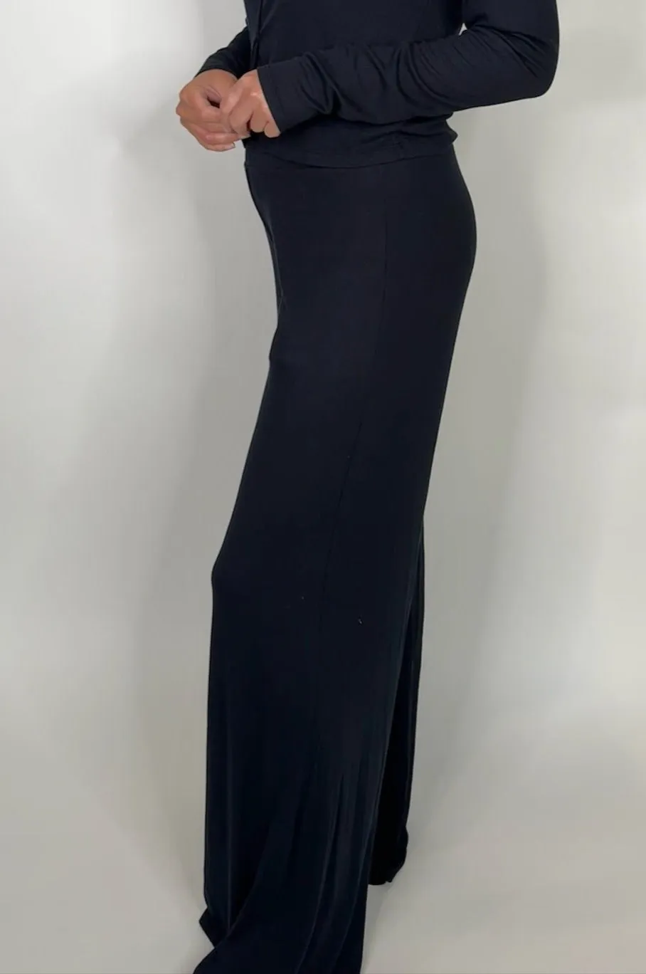 LA Made Jonah Wide Leg Pant Black