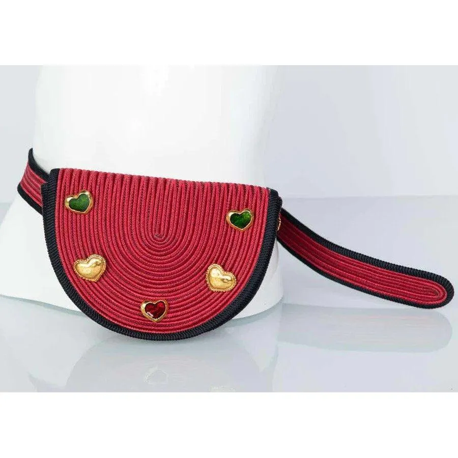 Yves Saint Laurent Passementerie Gripoix Hearts Clutch/ Belt Bag